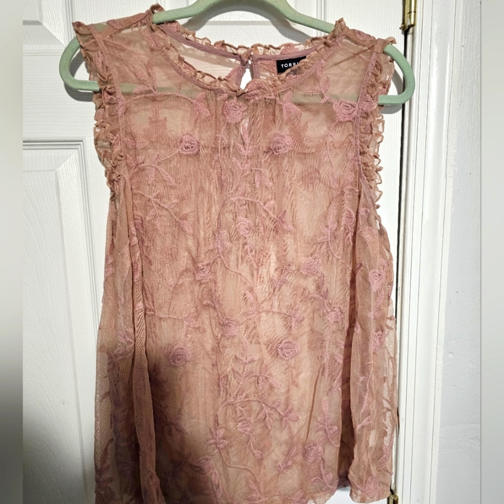 Sheer Ballet Pink Torrid Tank